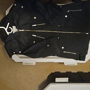 Michael Kors spring jacket black with gold accents